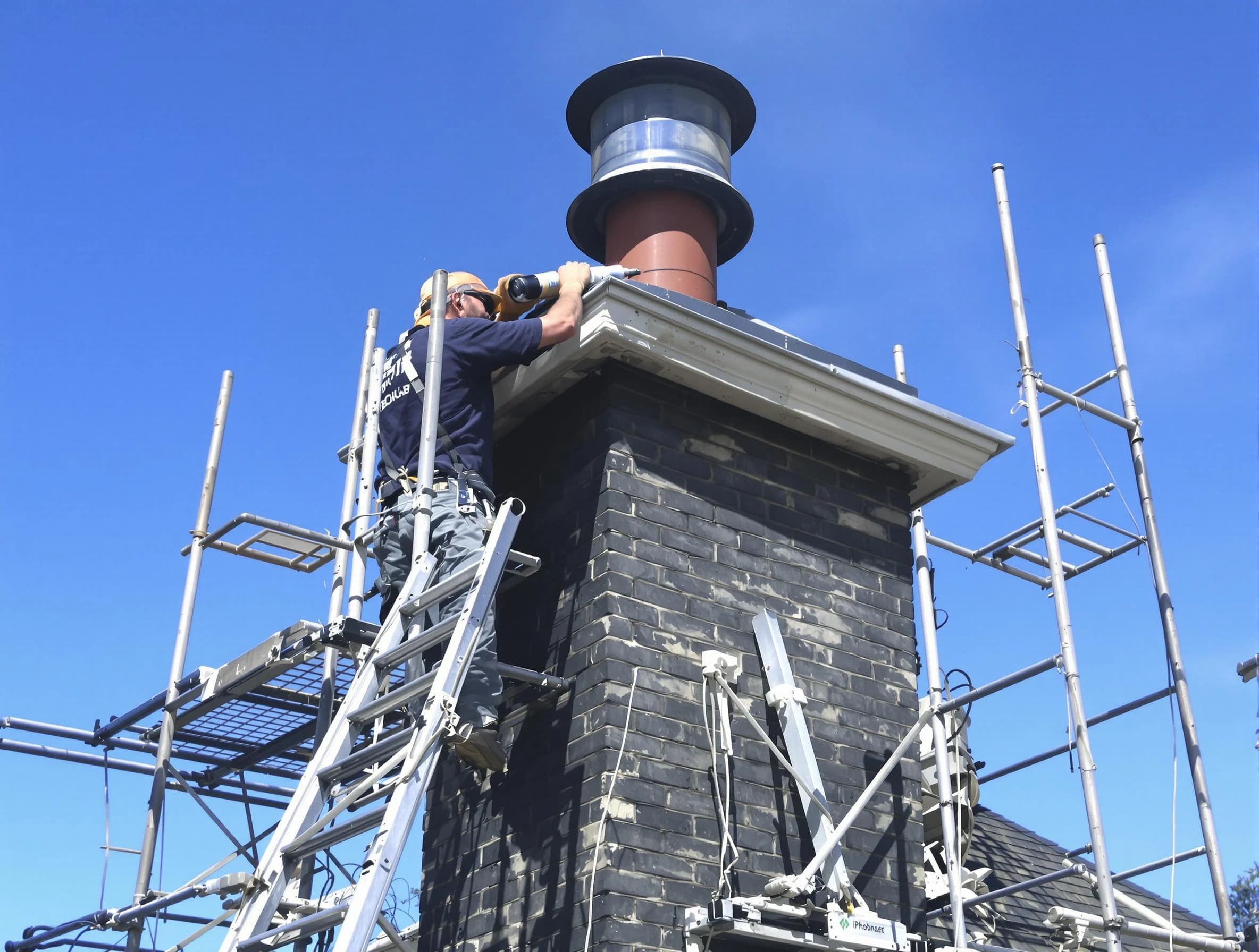 Sturdy chimney crown finished by Oak Hill Chimney Sweep in Oak Hill, TN