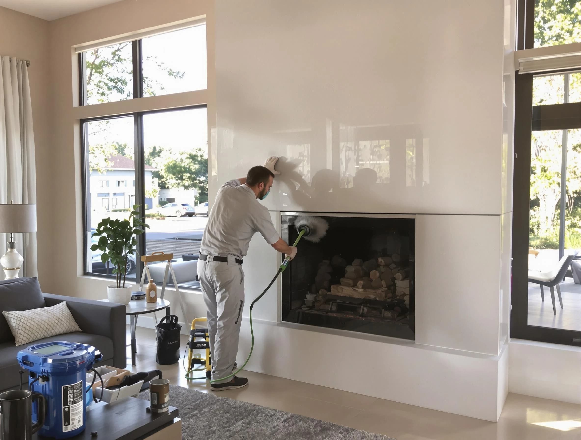 Oak Hill Chimney Sweep performing thorough soot removal in Oak Hill, TN