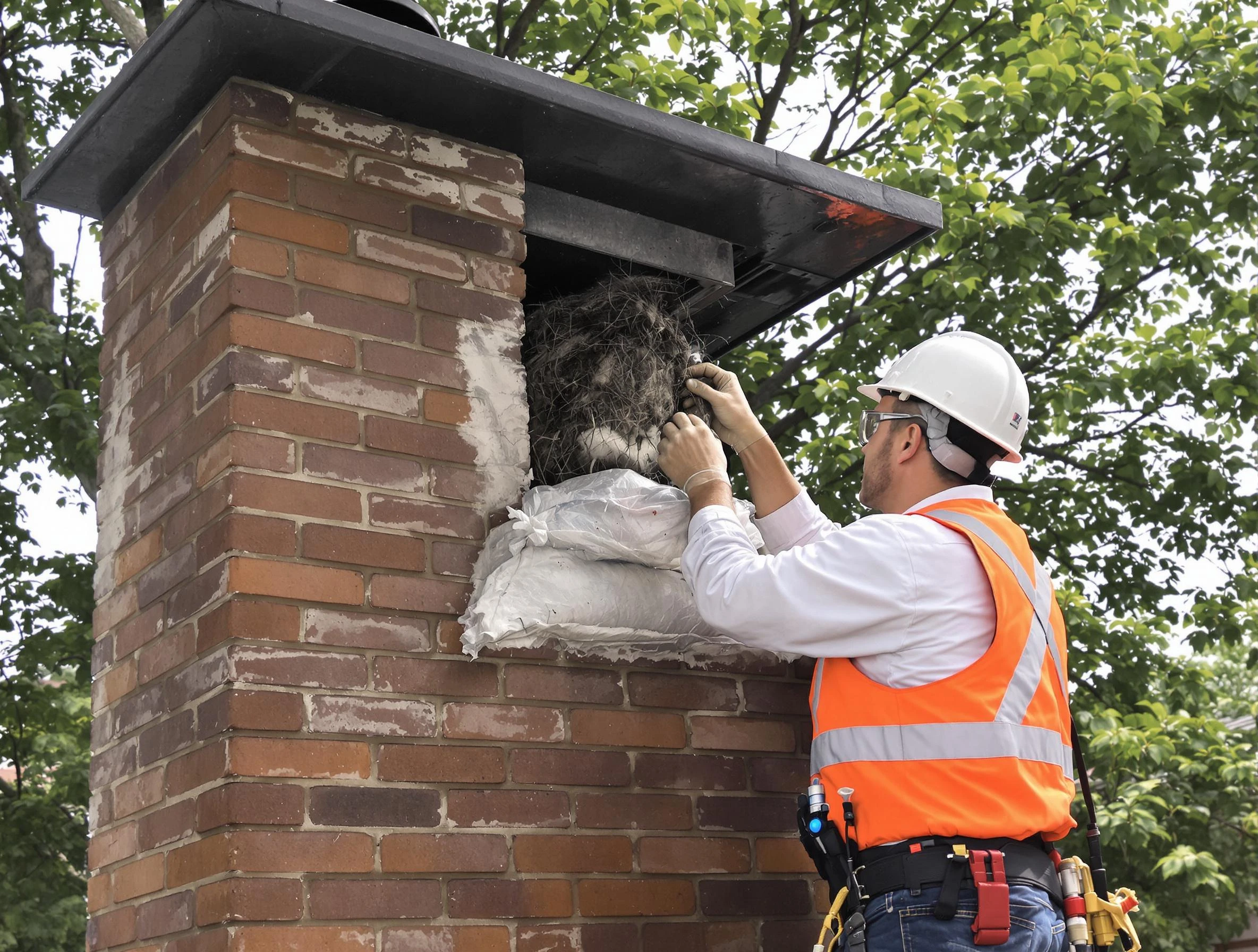 Humane removal of debris and animals by Oak Hill Chimney Sweep in Oak Hill, TN