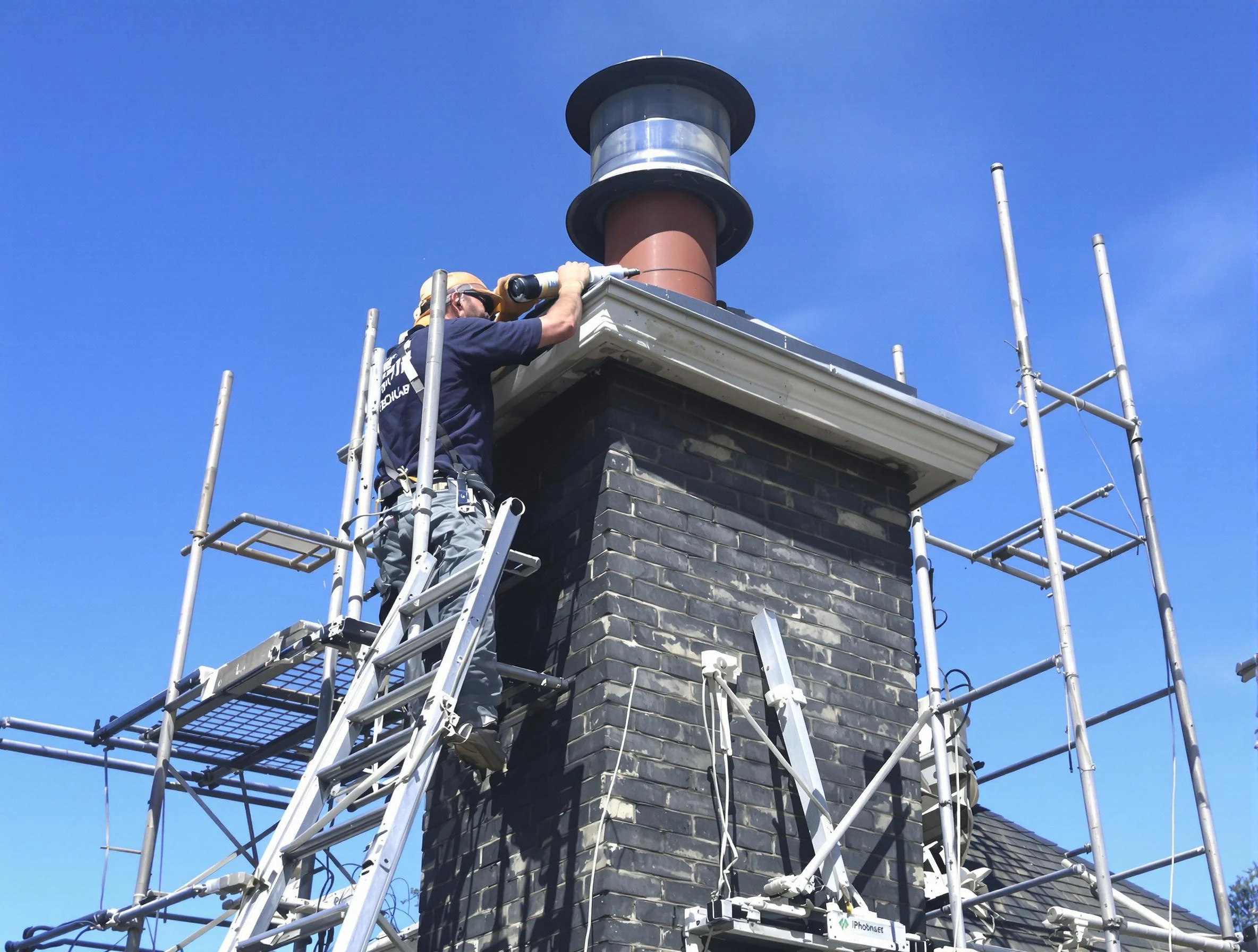 Sturdy chimney crown finished by Oak Hill Chimney Sweep in Oak Hill, TN